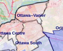 screenshot of Ontario provincial results viewer